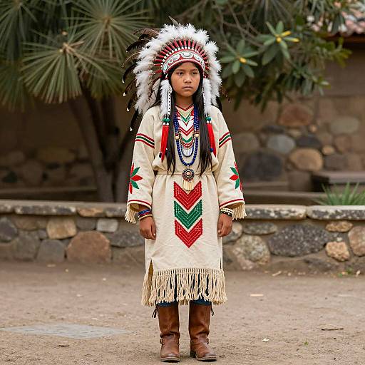 Authentic Aztec Female Costume Presentation