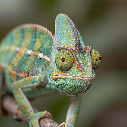 Detailed Anthro Chameleon Concept Art