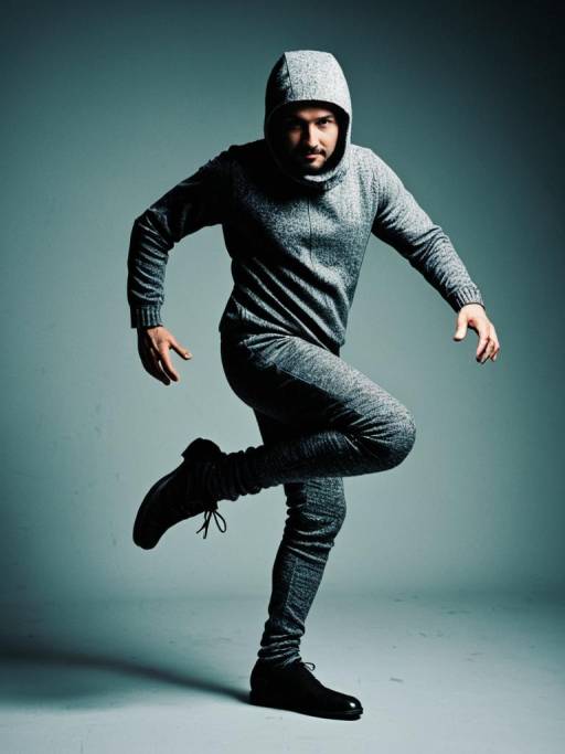 Photorealistic Portrait of One-Legged Man