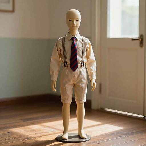 Vintage Mannequin in Sunlit Room