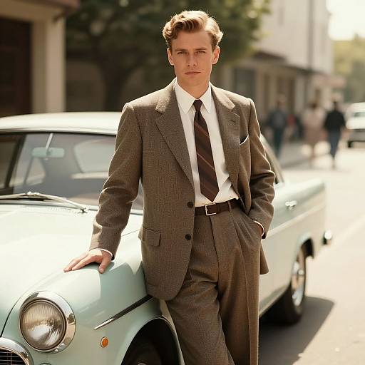 1950s Vintage Style Male Portrait
