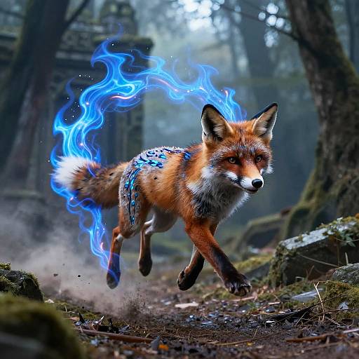 Epic Fantasy Foxler Battle Scene