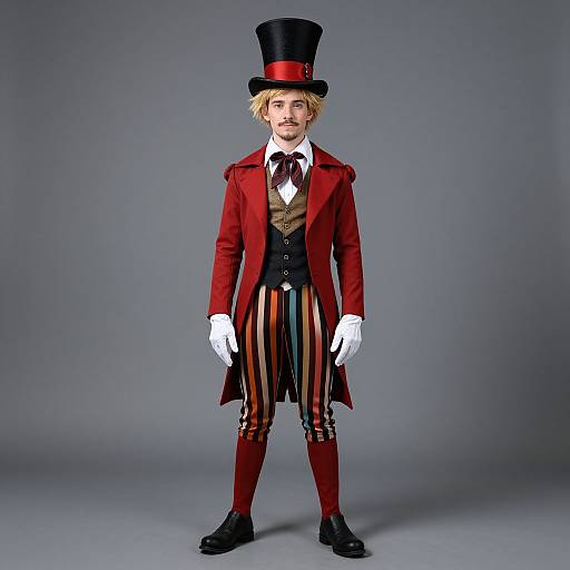 Mad Hatter Male Costume Full Body