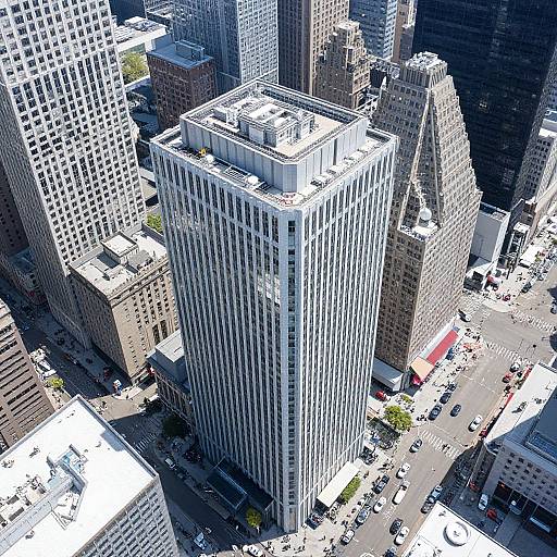 Aerial View of Dynamic Business District