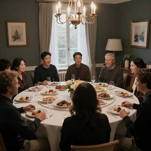 Elegant Dinner Gathering with Friends