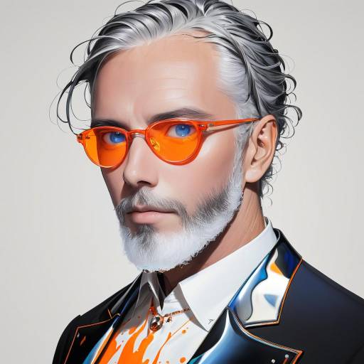 Distinguished Older Gentleman in Captivating Gaze Distinguished Older Gentleman in Captivating Gaze