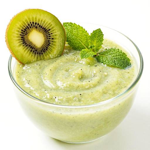 Creamy Kiwi Smoothie Close-Up