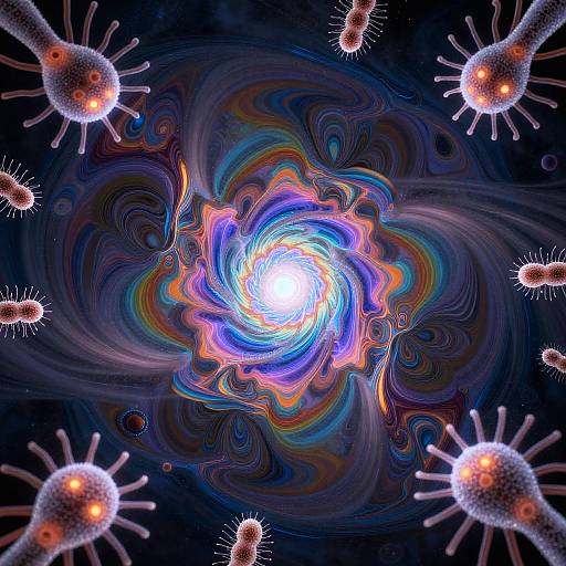 Surreal Quantum Nature Kaleidoscope