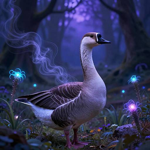 Mystical Agoose in Enchanted Forest
