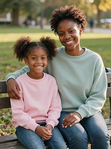 Mother and Daughter Park Portrait