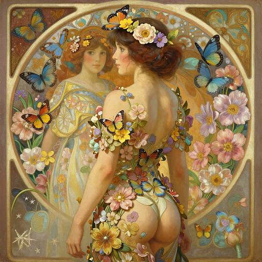 Stunning Flower Girl in Pixar Style