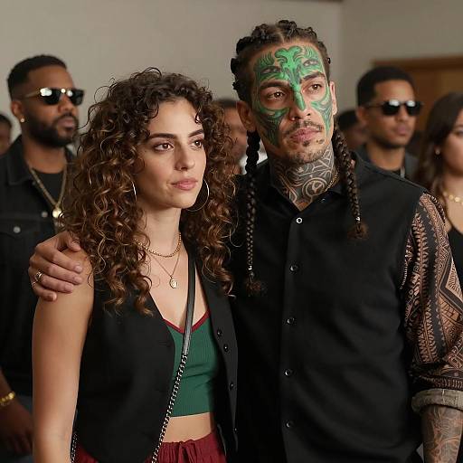 Intimate Moment in a Crowded Room