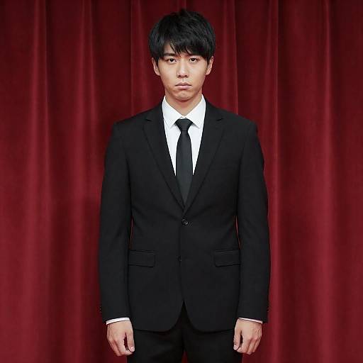 Dramatic Portrait of a Man in Suit