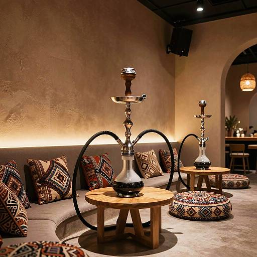 Contemporary Hookah Lounge with Middle Eastern Touch