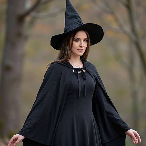 Woman Witch Cape Costume