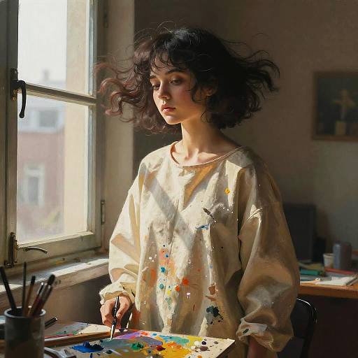 Surreal Anime Artist Portrait