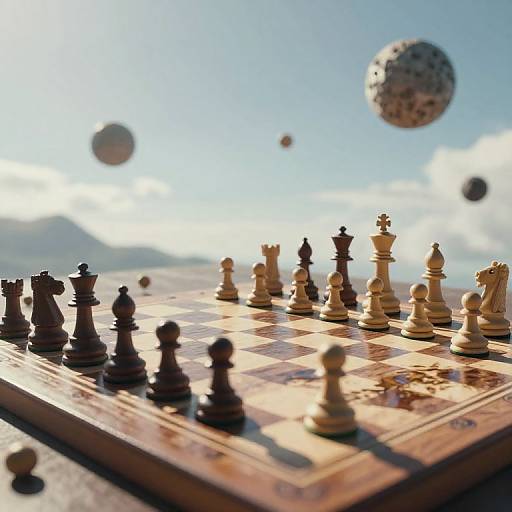 Celestial Chessboard Sky Mid-Game