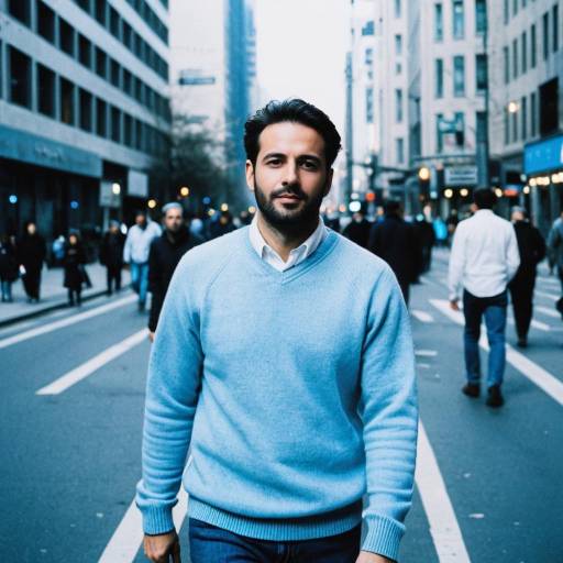 Candid City Street Photo of Stylish Man