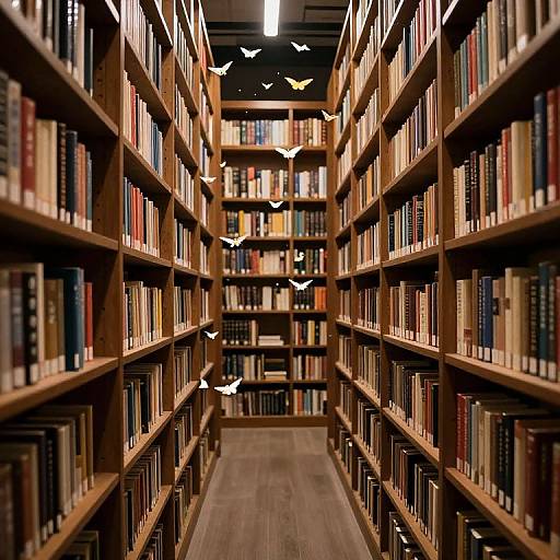 Enchanted Library with Living Books