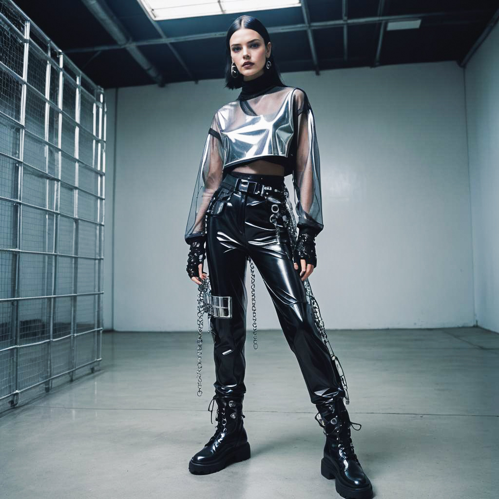 Futuristic Goth Fashion Shoot Inspiration