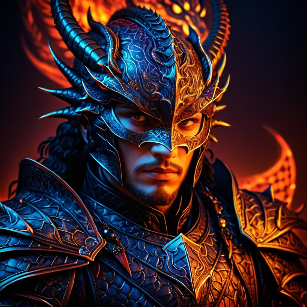 Epic Dragon Rider Fantasy Portrait Art