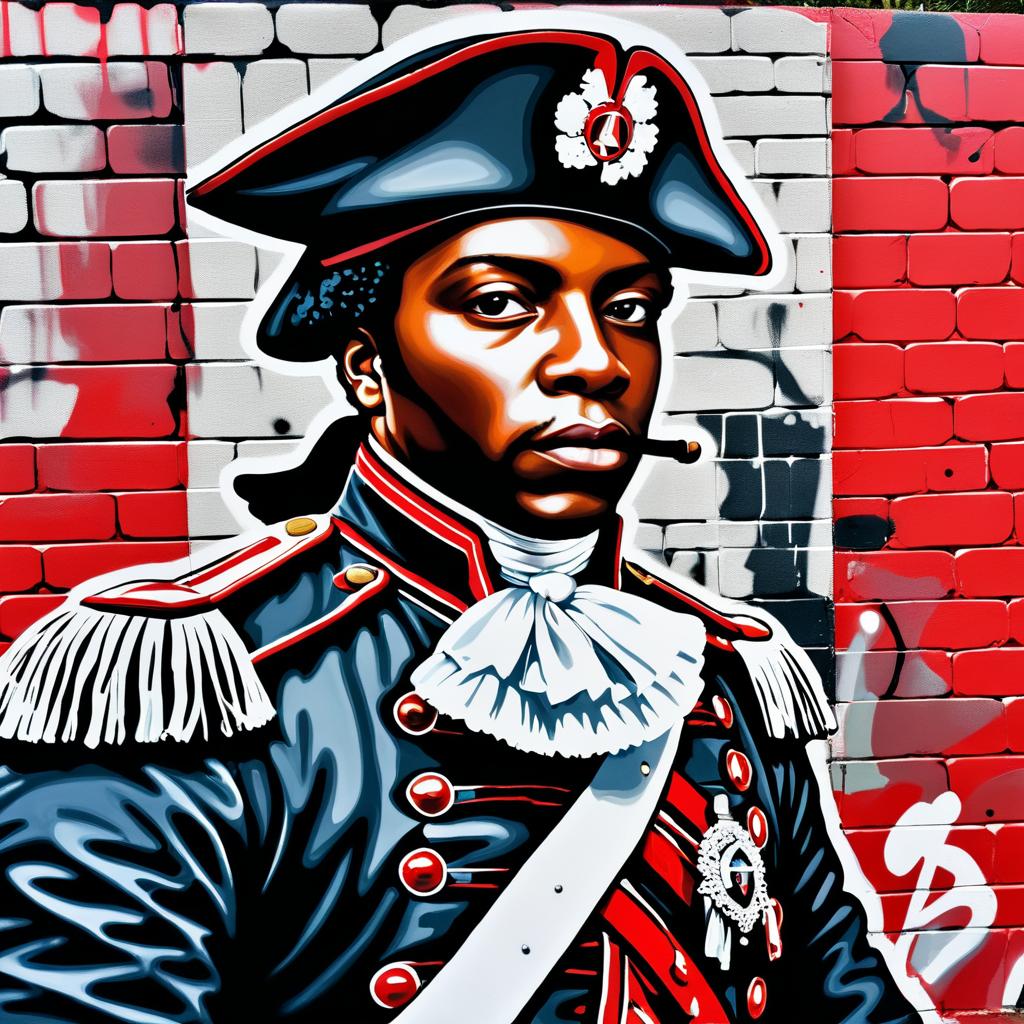 Monochrome Graffiti of Toussaint Louverture