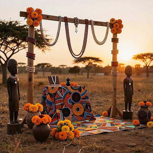 African Wedding with Maasai Beads