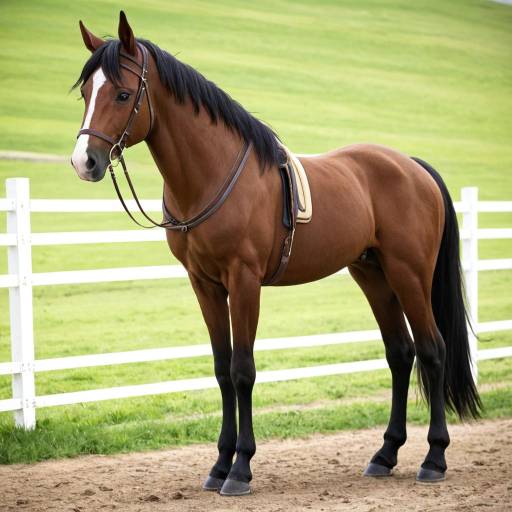 Realistic Paint Horse in Lush Pasture Realistic Paint Horse in Lush Pasture