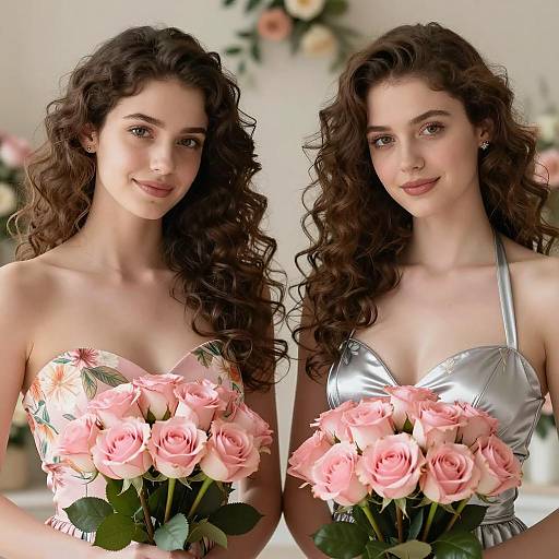 Charming Floral Portrait of Two Women