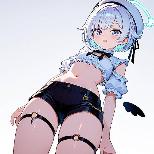 Illustration of Amemiya nazuna, vshojo in the style of Funamusea (artist)