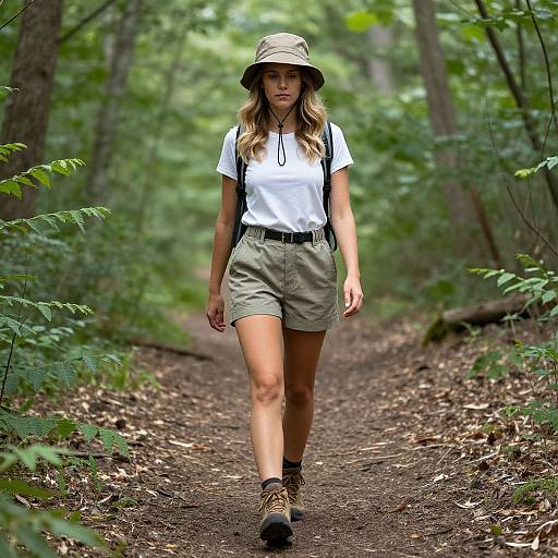 Woman Hiking in Woods Costume