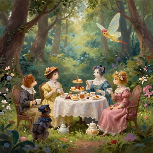 Whimsical Tea Party in Enchanted Forest
