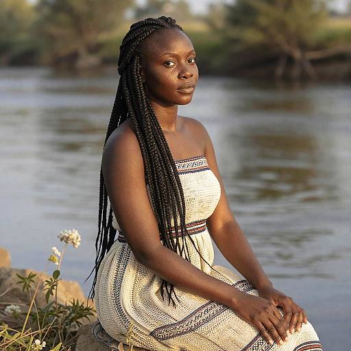 Blackbraid Wife by River Portrait