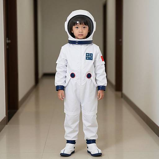 Child in Kid Astronaut Costume