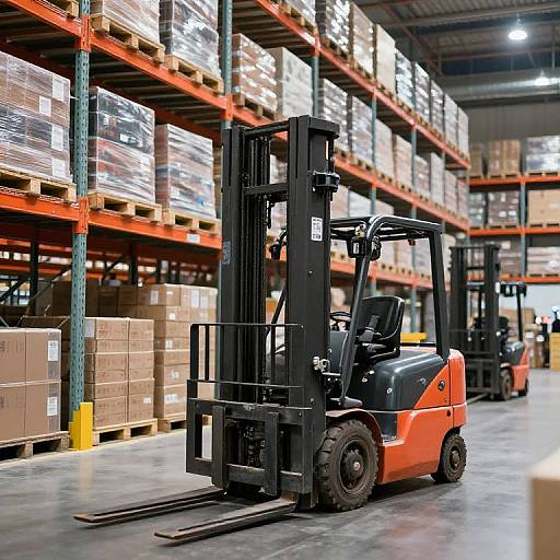 Efficient Logistics Warehouse Close-Up