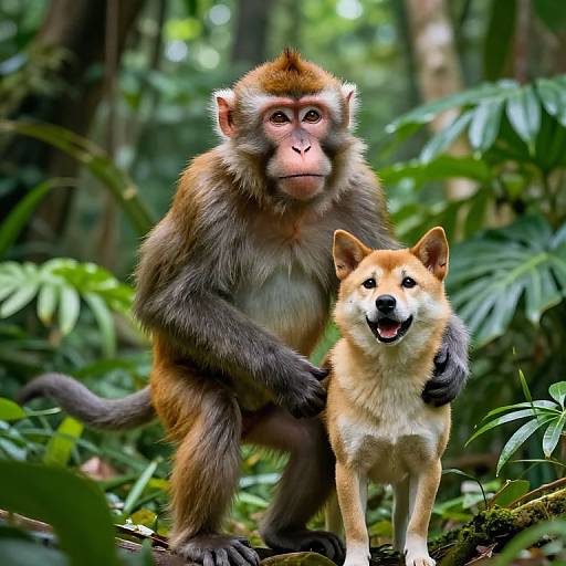 Half Monkey Half Dog Jungle Creature