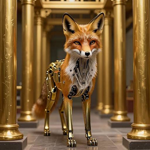 Brass Fox in Golden Labyrinth