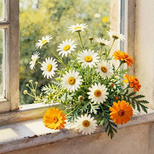 Botanical Silverpoint and Watercolor Still Life