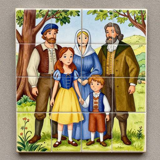 Storybook Style Family Portrait