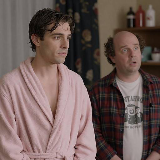 Intriguing Indoor Portrait of Two Men