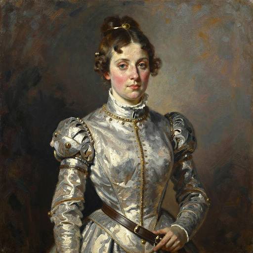 Joan of Arc Portrait in Sargent Style
