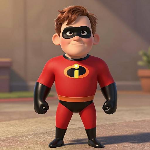 Incredible Dash Kid in Pixar Style