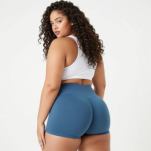 Curvy Woman in Athletic Wear