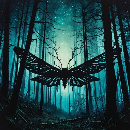 Ethereal Spirit Moth in Mystic Forest