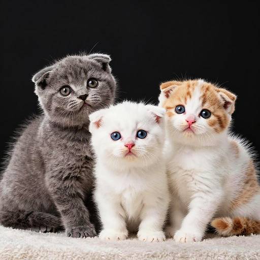 Adorable Scottish Fold Kittens Cuddling