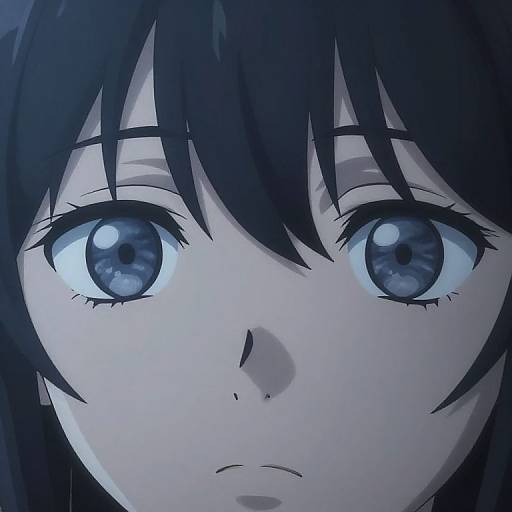 Anime Eyes Reflecting Cold Sky