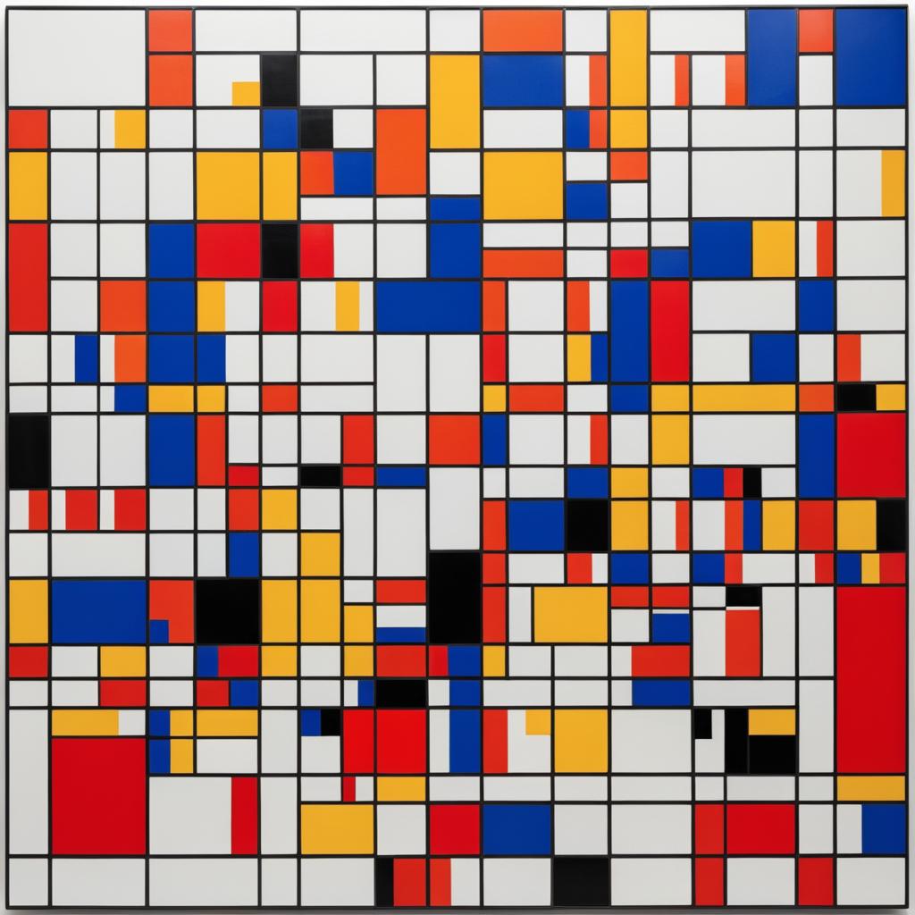 Surreal Dreamscapes in Mondrian's Style