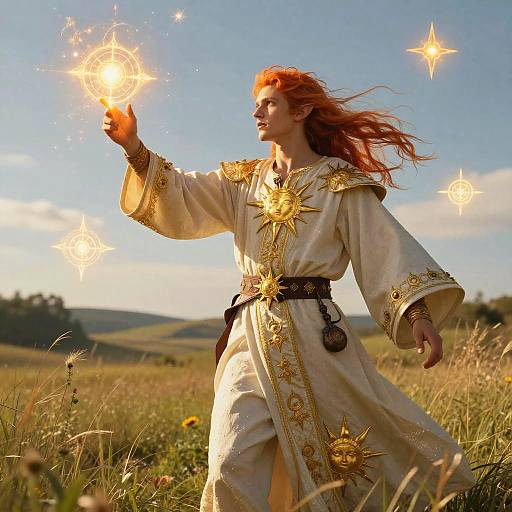 Eladrin Mage Casting Summer Spell