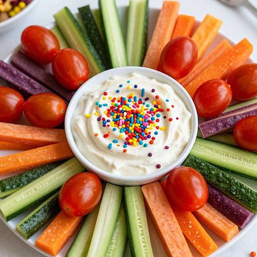 Rainbow Veggie Snack Platter