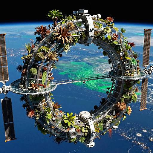 Orbital Botanical Arcology with Gardens
